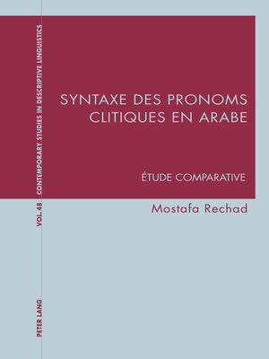 cover image of Syntaxe des pronoms clitiques en arabe